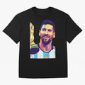 Messi wpap pop art Classic T-Shirt Follow Every Goal of Match Day Hype around FIFA World Cup 2026, CR7 and Messi, Argentina, Supporter Pride, Iconic Celebrations, Legendary Names and Global Match Day Energy; Ideal for Football Dads, Football Moms,