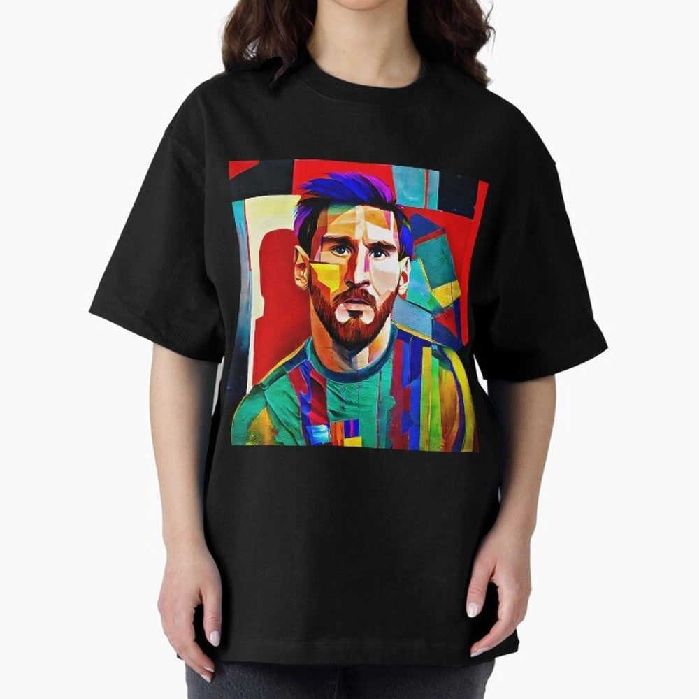 digital image of Messi Oversized T-Shirt Bring International Match Energy to FIFA World Cup 2026 Filled with Cristiano Ronaldo, Haaland and CR7, Argentina Energy, Championship Spirit, Famous Goals, Roaring Crowds and International Football Unity;