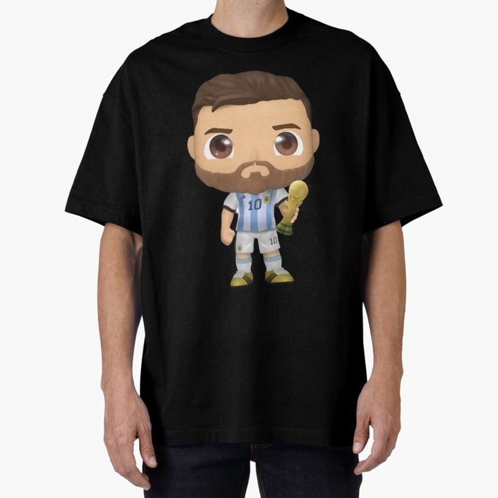 Messi_Champion Oversized T-Shirt Feel the Roar of the FIFA World Cup 2026 Journey through Messi, Neymar and Mbappe Highlights, France Pride, Soccer Culture, Superstar Moments, National Team Dreams and Competitive Fire; Great for Supporters Who Love