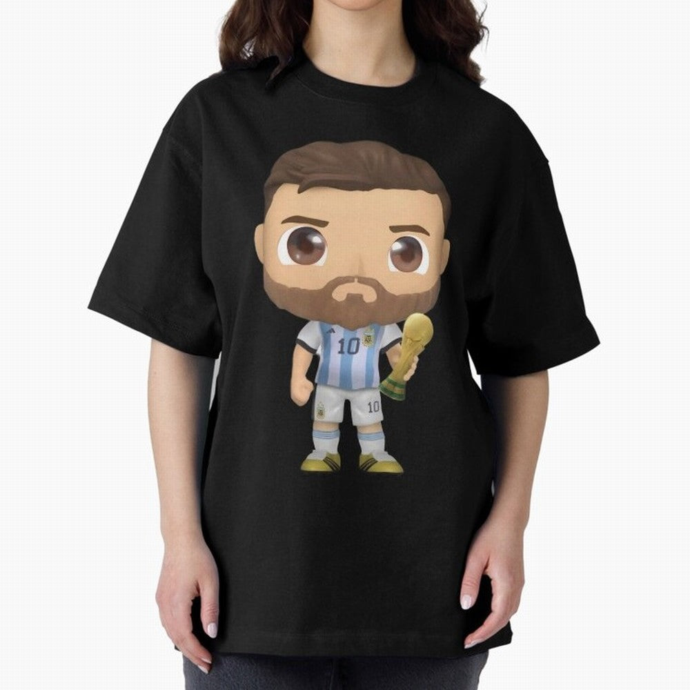 Messi_Champion Oversized T-Shirt Feel the Roar of the FIFA World Cup 2026 Journey through Messi, Neymar and Mbappe Highlights, France Pride, Soccer Culture, Superstar Moments, National Team Dreams and Competitive Fire; Great for Supporters Who Love