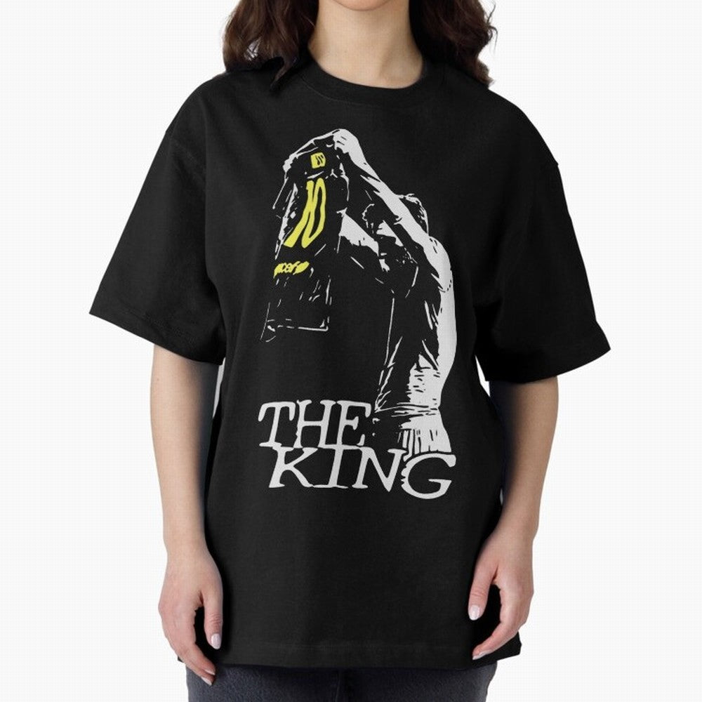 The King Leo Messi Legend Oversized T-Shirt Show Your Tournament Heart for FIFA World Cup 2026 USA Canada Mexico Spirit, Highlighting Argentina and Brazil, Neymar, Goal Celebration Energy, Supporter Heritage, Football Icons and Worldwide Tournament