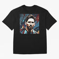 The King Leo Messi Legend Oversized T-Shirt Feel the Trophy Chase of FIFA World Cup 2026 Group Stage Spirit, Highlighting France, Messi, Classic Soccer Heritage, Championship Pressure, Fan Loyalty and International Pride; Great for Supporters Who