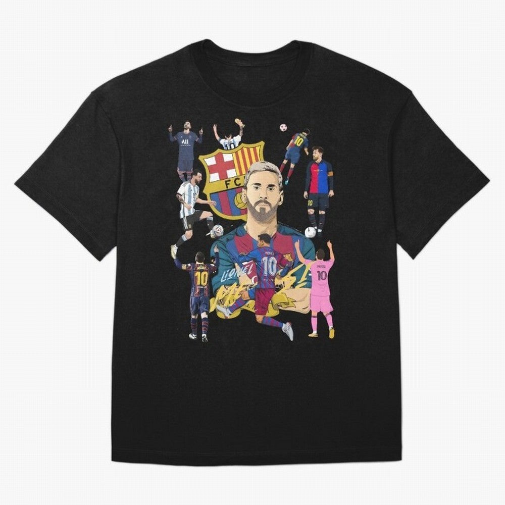 MiaMessi Premium Oversized T-Shirt Support the Legends of FIFA World Cup 2026 USA Canada Mexico Highlighting Haaland and Mbappe, England and Germany Energy, Football History, Final Match Energy, Crowd Noise and Once in a Lifetime Moments; Built for