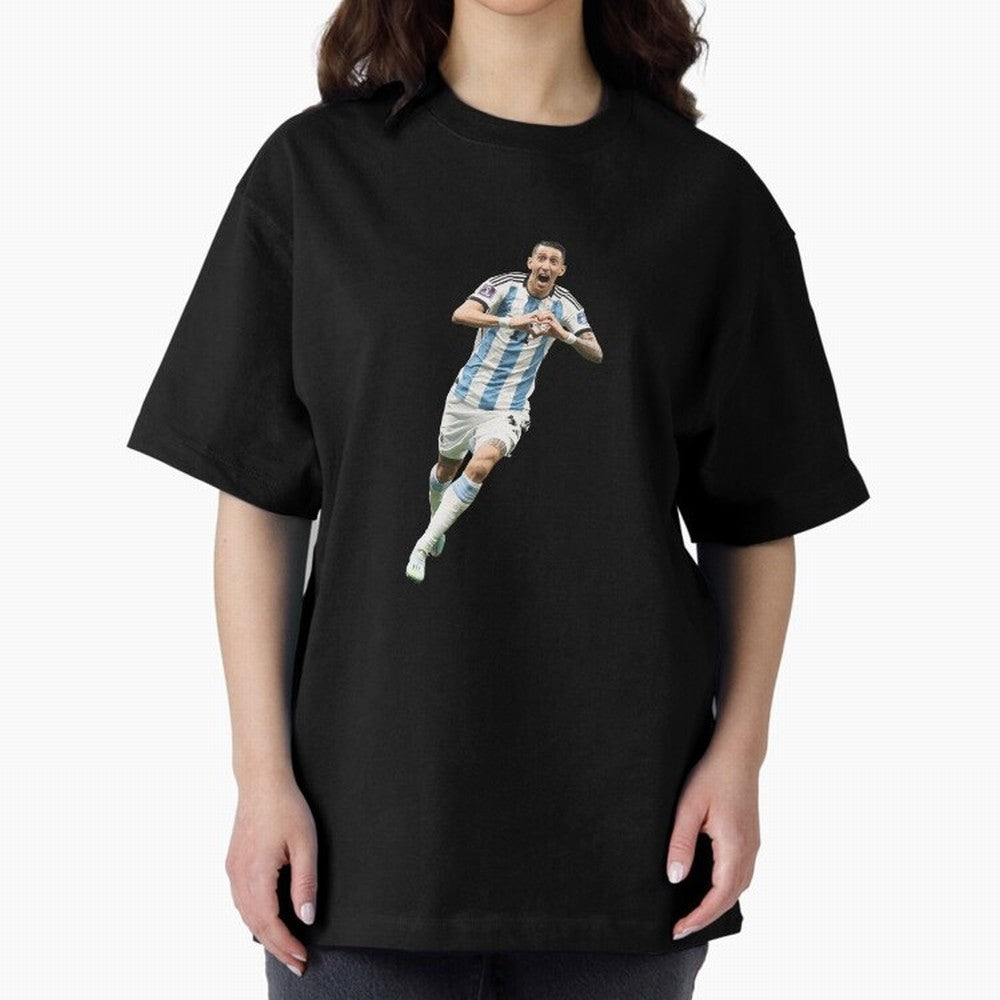 Angel Di Maria Oversized T-Shirt Join Global Football Passion for FIFA World Cup 2026 Group Stage, Made for Messi, England, France and Netherlands, Stadium Chants, National Pride, Trophy Dreams and Unforgettable Football Memories; Made for