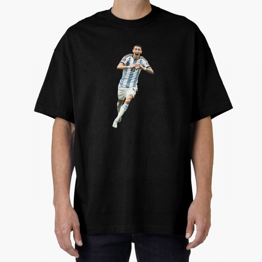 Angel Di Maria Oversized T-Shirt Join Global Football Passion for FIFA World Cup 2026 Group Stage, Made for Messi, England, France and Netherlands, Stadium Chants, National Pride, Trophy Dreams and Unforgettable Football Memories; Made for