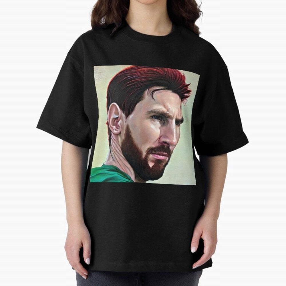 Painterly Messi Classic T-Shirt Bring Stadium Energy to the FIFA World Cup 2026 Journey through Mbappe and Neymar Highlights, Netherlands Pride, Sports Nostalgia, International Competition, Famous Players and Unforgettable Victories; Great for