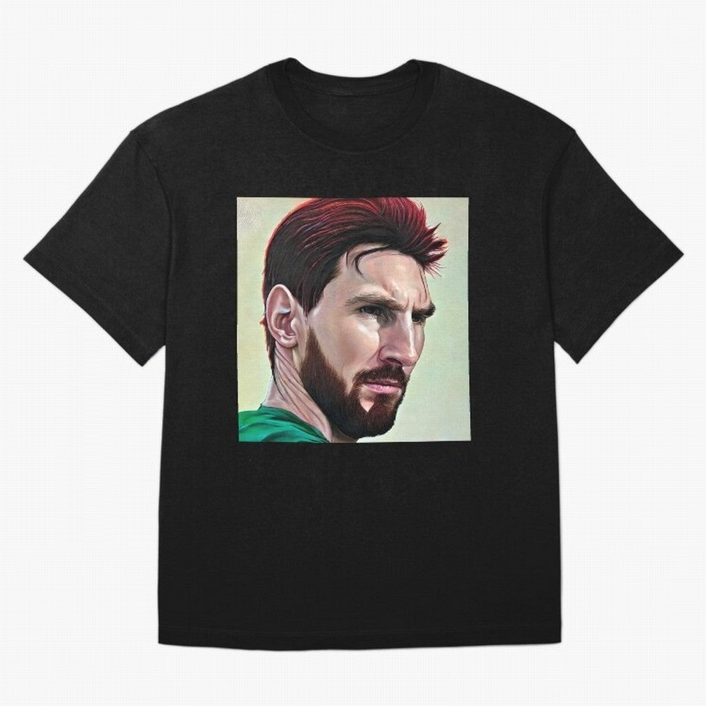 Painterly Messi Classic T-Shirt Bring Stadium Energy to the FIFA World Cup 2026 Journey through Mbappe and Neymar Highlights, Netherlands Pride, Sports Nostalgia, International Competition, Famous Players and Unforgettable Victories; Great for