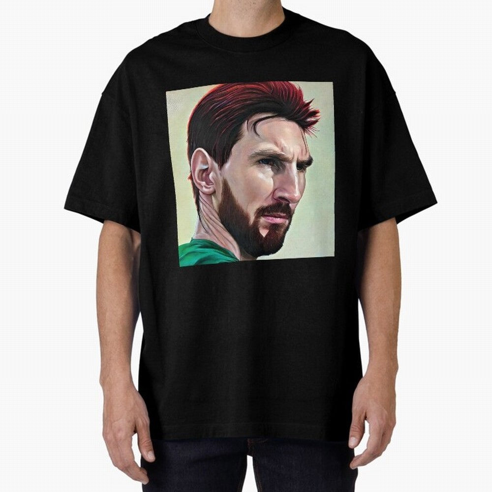 Painterly Messi Classic T-Shirt Bring Stadium Energy to the FIFA World Cup 2026 Journey through Mbappe and Neymar Highlights, Netherlands Pride, Sports Nostalgia, International Competition, Famous Players and Unforgettable Victories; Great for