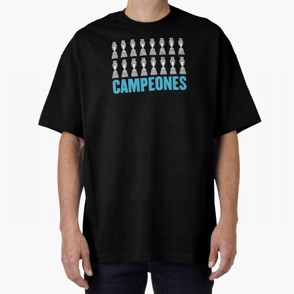 Campeones! Classic T-Shirt Keep Football History Alive during the FIFA World Cup 2026 Journey through Cristiano Ronaldo Highlights, Portugal, Spain and Germany Pride, Retro Football Energy, Iconic Rivalries, Trophy Chase Drama and Stadium