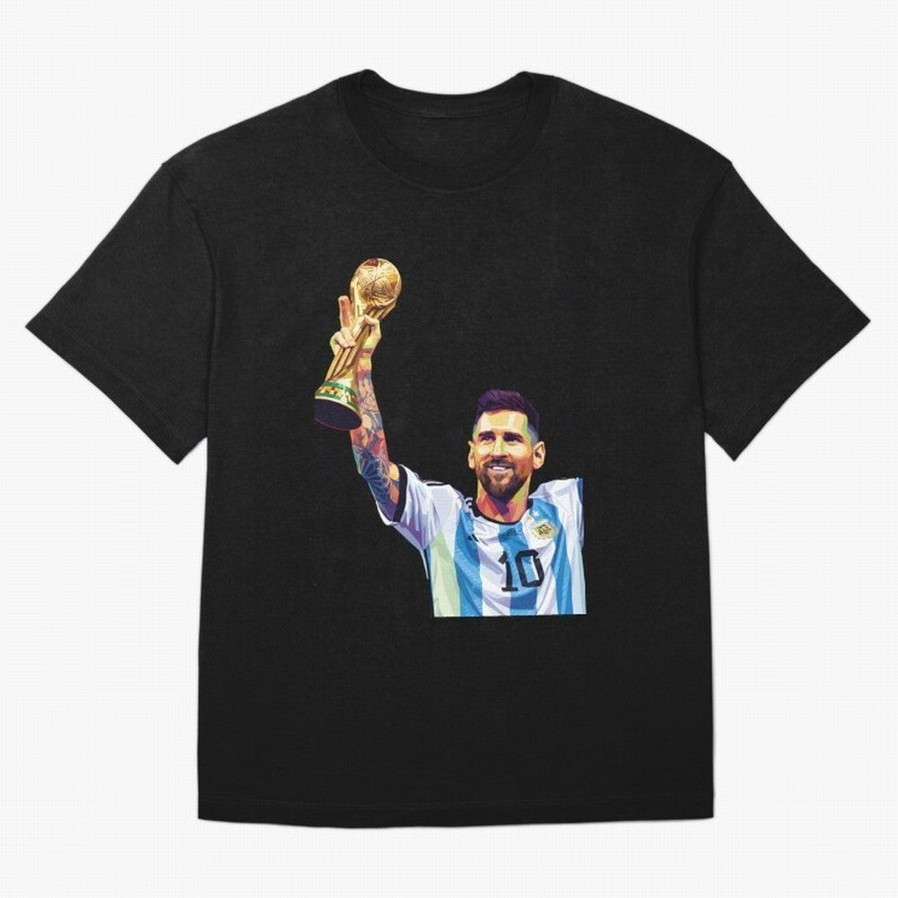 Messi wpap pop art Oversized T-Shirt Make Game Day About FIFA World Cup 2026 Group Stage Centered on Mbappe and Neymar, Spain Energy, Football Passion, Legendary Performances, Festival Vibes and Supporter Community; Made for Collectors Who Enjoy