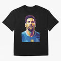 Messi wpap pop art Classic T-Shirt Celebrate Classic Football Spirit in Match Day Hype around FIFA World Cup 2026, Haaland, Argentina, France and Brazil, Vintage Soccer Flavor, Modern Football Stars, National Flags and Final Night Emotion; Made for