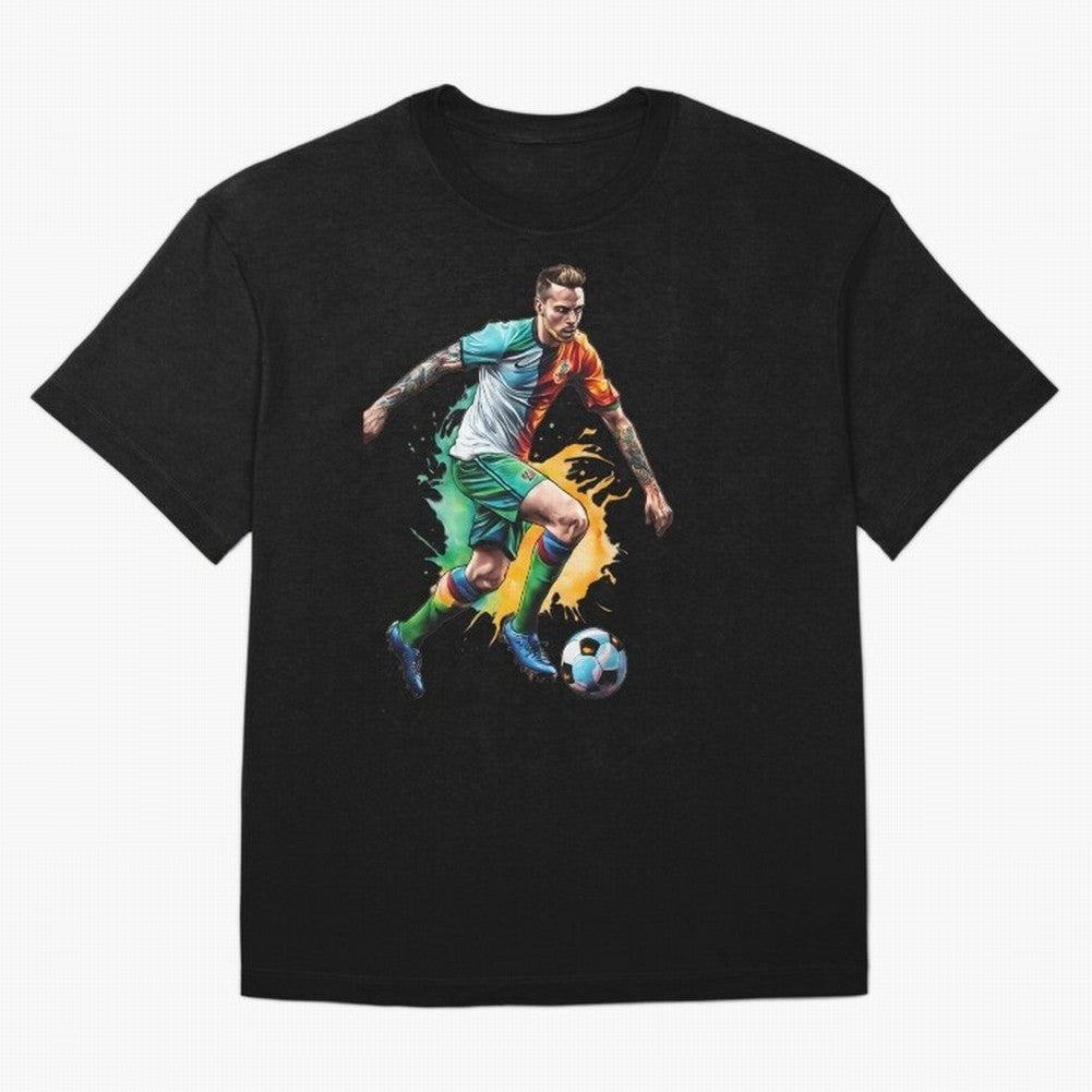 Football Soccer Art Classic T-Shirt Stand Proud for FIFA World Cup 2026 USA Canada Mexico Filled with Haaland and Mbappe, England, France and Netherlands Energy, Global Supporter Spirit, Legendary Goals, National Colors and Tournament Celebration;