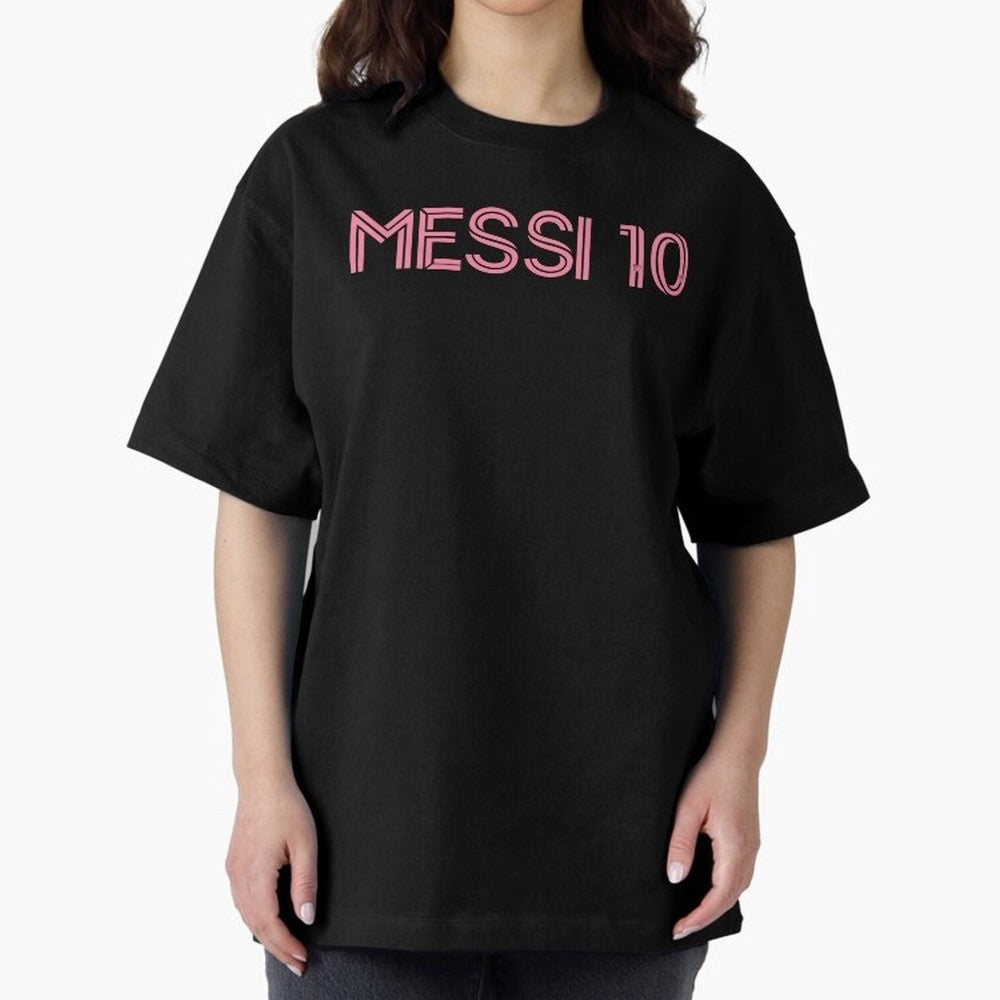 Messi Inter Miami Oversized T-Shirt Show Up for the Glory of Global Football Passion for FIFA World Cup 2026, Highlighting CR7 and Messi, Netherlands, Vintage Soccer Flavor, Modern Football Stars, National Flags and Final Night Emotion; Built for