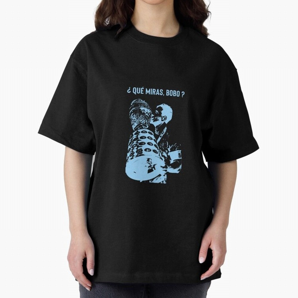 ?Que miras bobo? Oversized T-Shirt Celebrate Unforgettable Nights in Global Football Passion for FIFA World Cup 2026 Group Stage, Inspired by Mbappe and Neymar, France and Portugal, Football Passion, Legendary Performances, Festival Vibes and