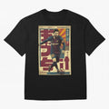 Retro 70's Japanese Messi Oversized T-Shirt Follow the Final Road of FIFA World Cup 2026 Spirit, Built around Argentina, France and Brazil, Mbappe, Stadium Memories, Football Loyalty, International Chants and Championship Tradition; Ideal for Fans