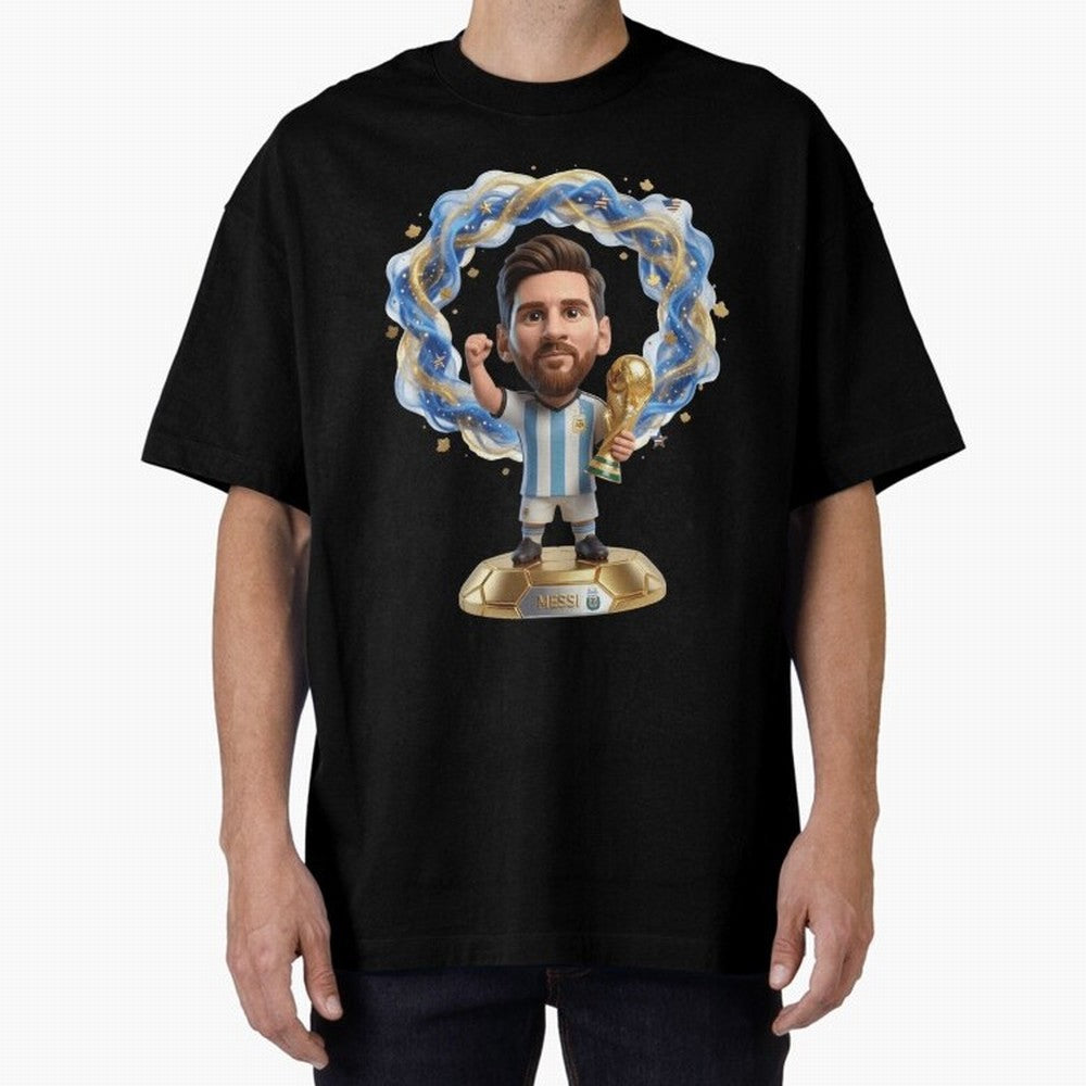 Messi Argentina 2026 - Legend Soccer Chibi 3D Classic T-Shirt Capture Stadium Memories from FIFA World Cup 2026 USA Canada Mexico Spirit, with England, Messi, CR7 and Mbappe, Sports Nostalgia, International Competition, Famous Players and