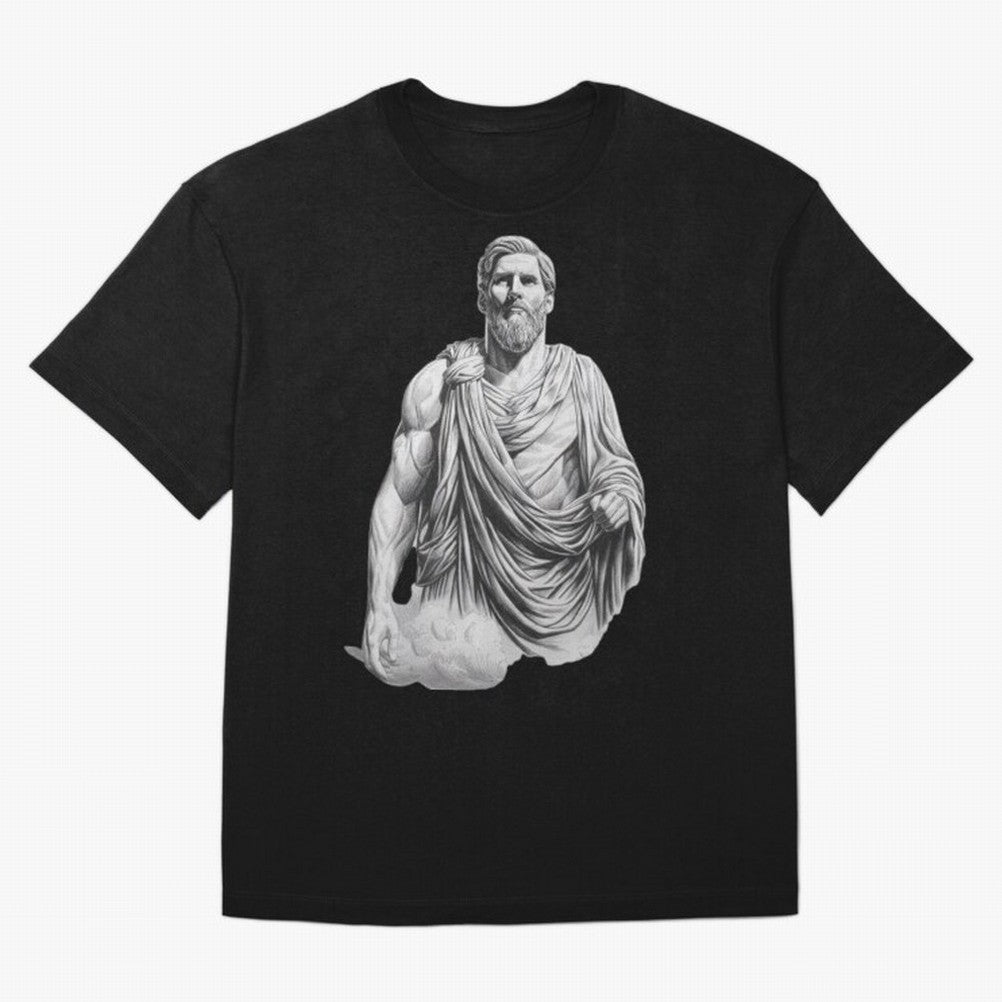 Lionel Messi - Greek God Zeus Classic T-Shirt Enjoy Match Day Hype around FIFA World Cup 2026 Group Stage, CR7 and Messi, France and Portugal, Football History, Final Match Energy, Crowd Noise and Once in a Lifetime Moments; Ideal for Fans Who