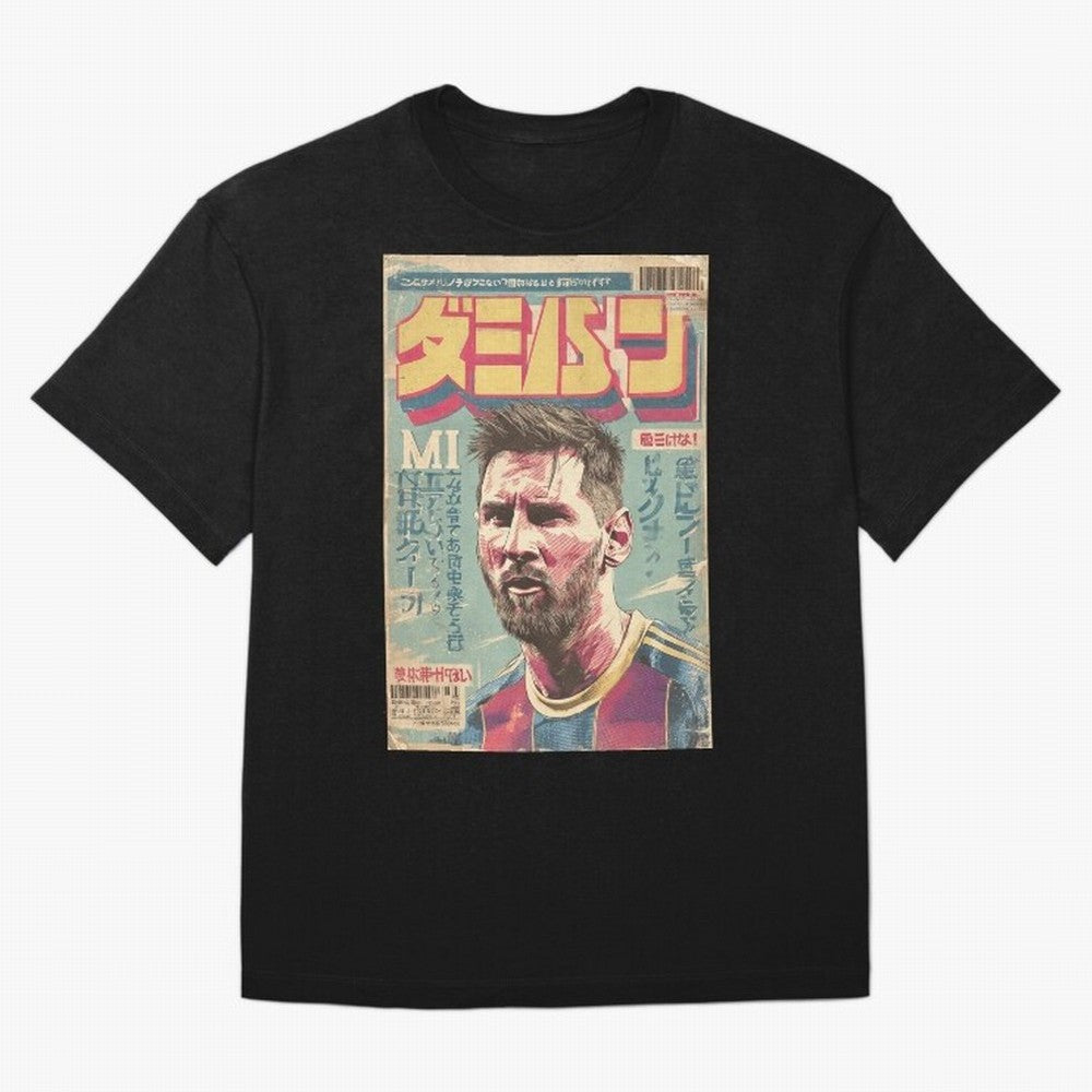 Messi the Goat Japanese Vintage Poster Classic T-Shirt Bring Bold Fan Energy to the FIFA World Cup 2026 USA Canada Mexico Journey through Messi, CR7 and Mbappe Highlights, France Pride, Classic Soccer Heritage, Championship Pressure, Fan Loyalty