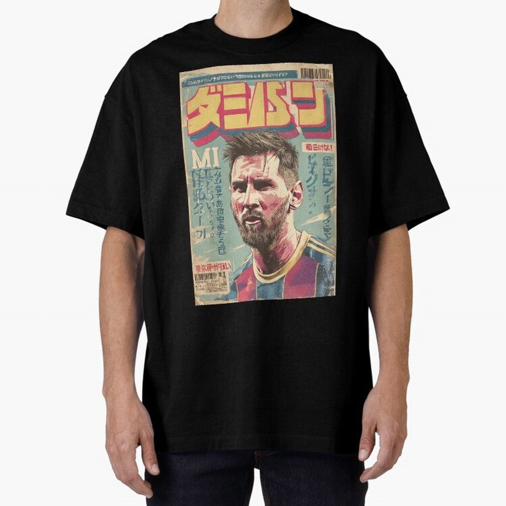 Messi the Goat Japanese Vintage Poster Classic T-Shirt Bring Bold Fan Energy to the FIFA World Cup 2026 USA Canada Mexico Journey through Messi, CR7 and Mbappe Highlights, France Pride, Classic Soccer Heritage, Championship Pressure, Fan Loyalty