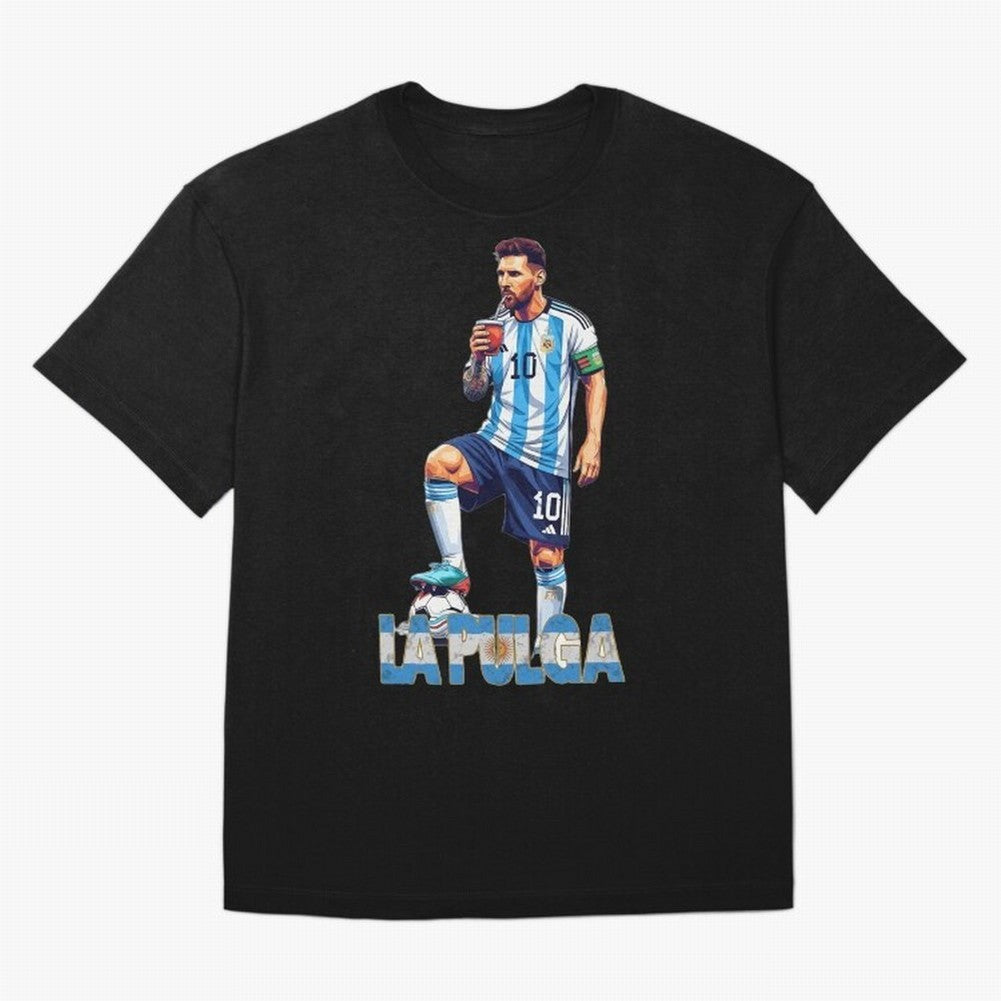Messi Pop Art Portrait Classic T-Shirt Bring Legendary Rivalry Energy to the FIFA World Cup 2026 Journey through Messi, Neymar and Mbappe Highlights, Argentina and Brazil Pride, Match Day Excitement, Supporter Culture, Golden Goals and Global