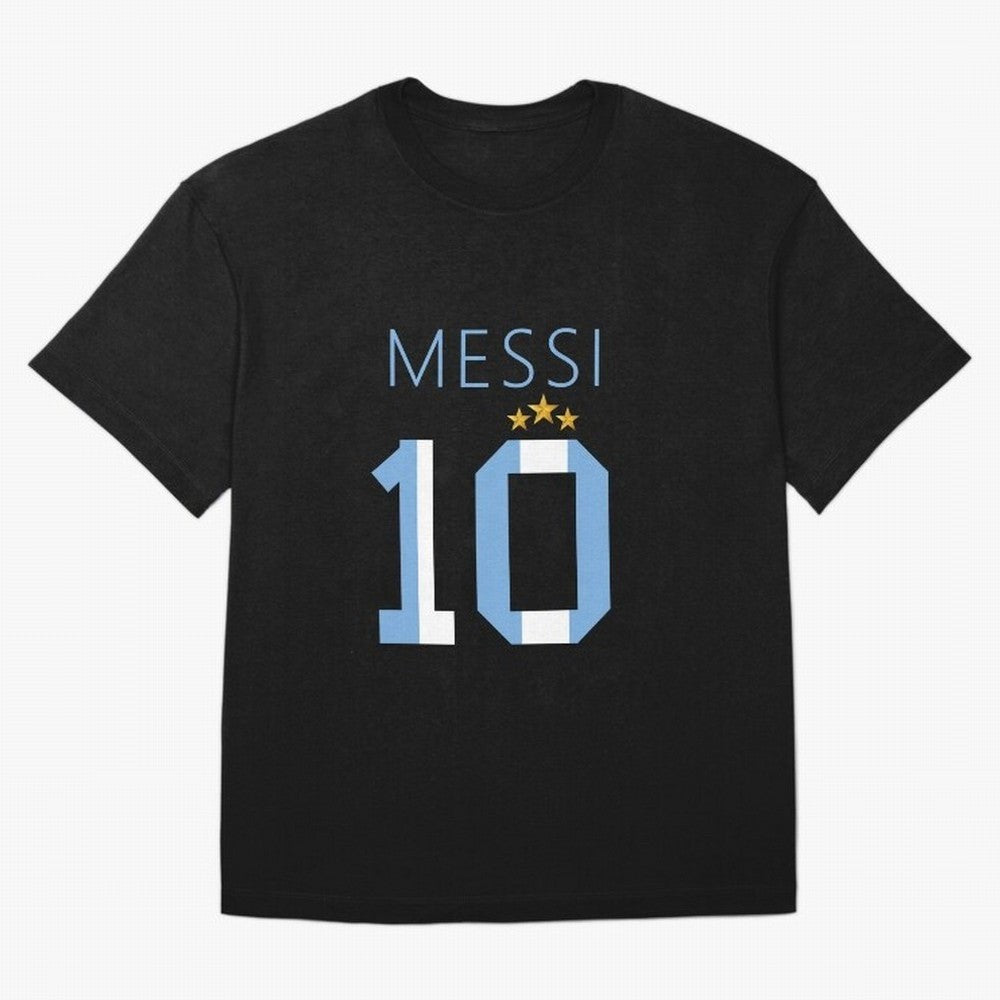Messi argentina number 10 with 3 stars ver 1 Classic T-Shirt Represent the FIFA World Cup 2026 USA Canada Mexico Journey through Messi Highlights, Netherlands Pride, Retro Football Energy, Iconic Rivalries, Trophy Chase Drama and Stadium
