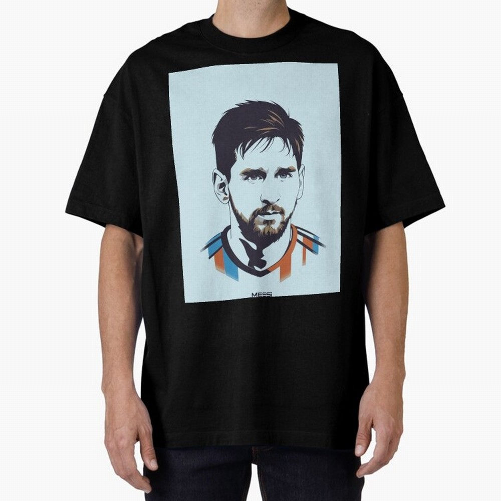 Messi Pop Art Portrait Classic T-Shirt Celebrate the Magic of the FIFA World Cup 2026 Journey through Cristiano Ronaldo Highlights, England and Germany Pride, Retro Football Energy, Iconic Rivalries, Trophy Chase Drama and Stadium Atmosphere; Ideal