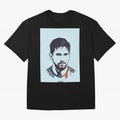 Messi Pop Art Portrait Classic T-Shirt Celebrate the Magic of the FIFA World Cup 2026 Journey through Cristiano Ronaldo Highlights, England and Germany Pride, Retro Football Energy, Iconic Rivalries, Trophy Chase Drama and Stadium Atmosphere; Ideal