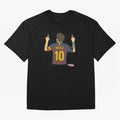 Lionel Messi's famous gesture of pointing to the sky Classic T-Shirt Turn Up for FIFA World Cup 2026 Group Stage Spirit, Centered on France and Portugal, Neymar, Tournament Hype, Historic Matchups, Family Viewing Parties and Global Sports Pride;