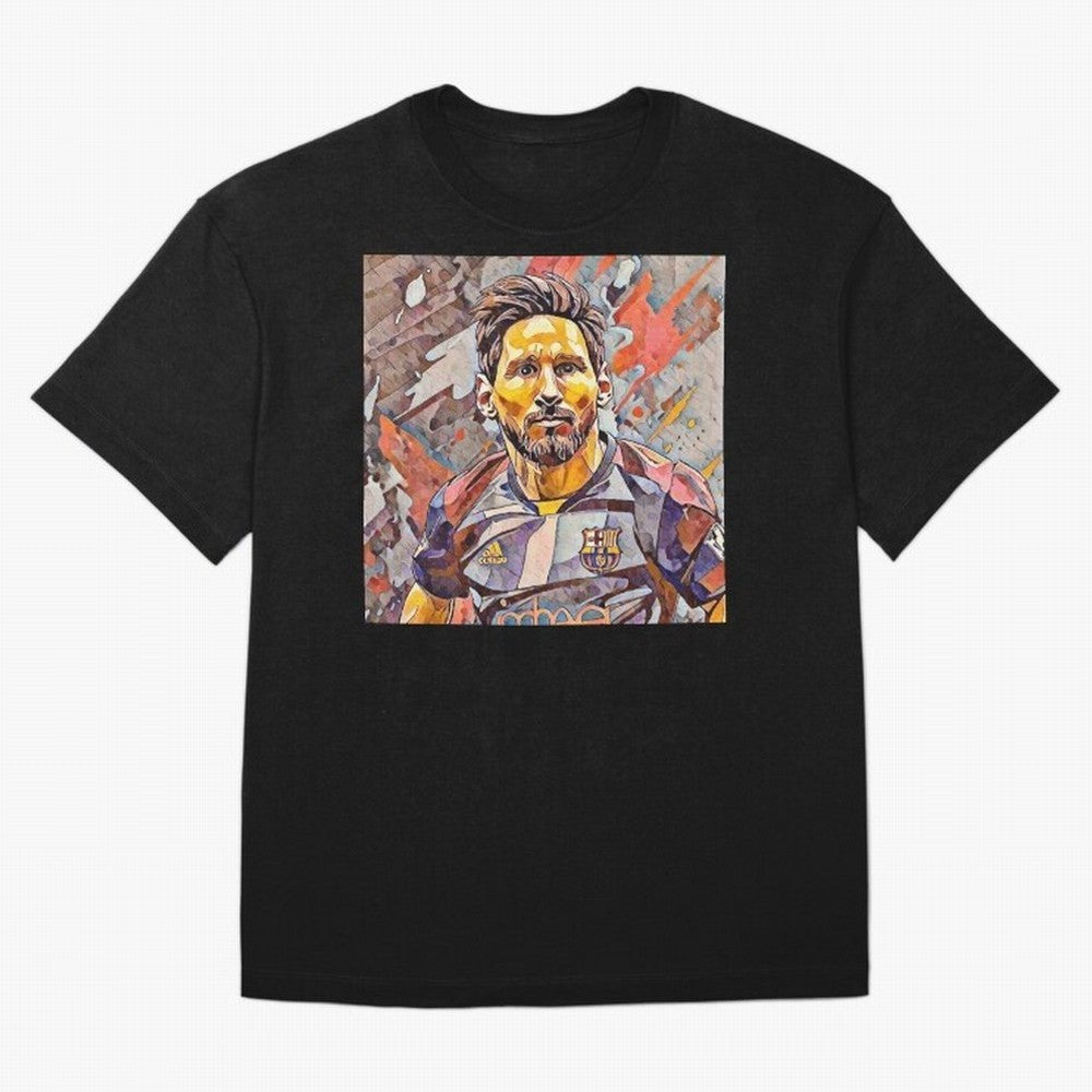 Messi Pop Art Portrait Classic T-Shirt Follow the Road to the FIFA World Cup 2026 Group Stage Journey through Neymar Highlights, Brazil Pride, Sports Nostalgia, International Competition, Famous Players and Unforgettable Victories; Made for