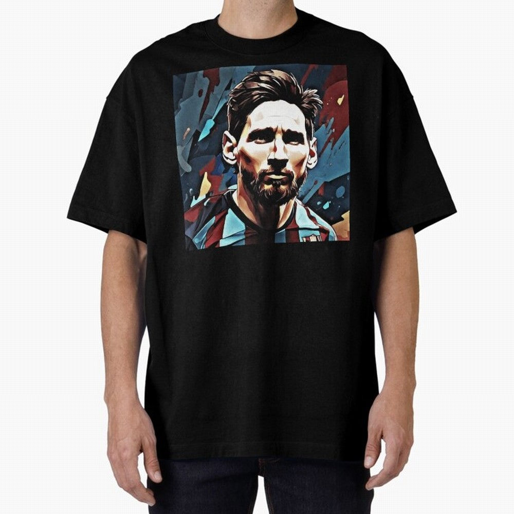 Messi The GOAT Oversized T-Shirt Represent Fans Who Live for FIFA World Cup 2026 USA Canada Mexico for Fans of Neymar and Argentina, Bringing Football Passion, Legendary Performances, Festival Vibes and Supporter Community; Ideal for Passionate