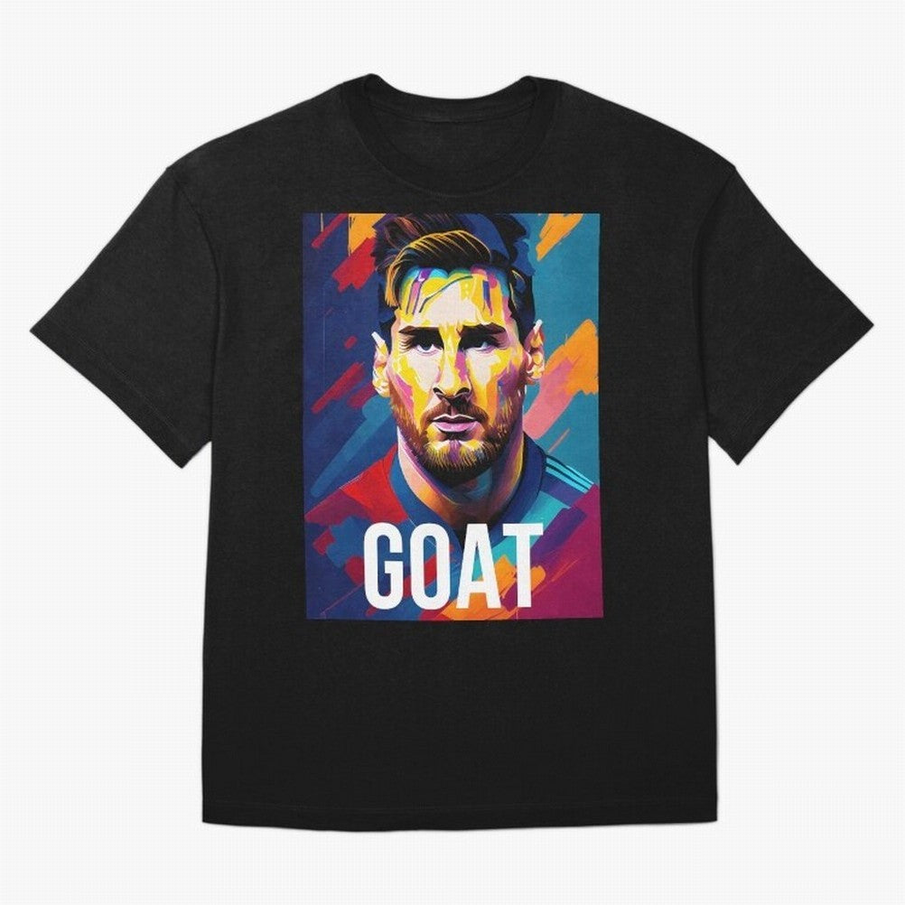 Messi Pop Art Portrait Classic T-Shirt Carry National Pride through FIFA World Cup 2026 USA Canada Mexico for Fans of Messi, CR7 and Mbappe and France and Portugal, Bringing Champion Mindset, Group Stage Buzz, Knockout Tension and Passionate Fan