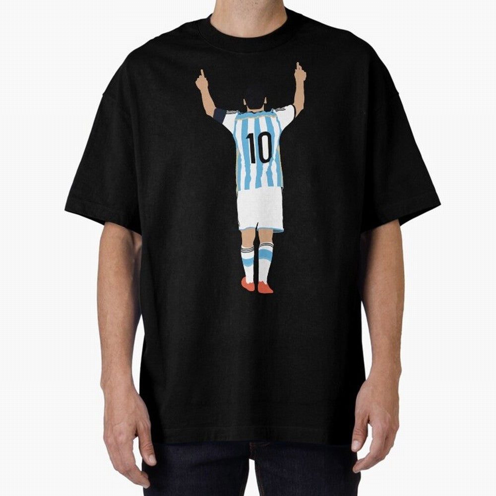 Messi Pop Art Portrait Classic T-Shirt Carry the Dream of FIFA World Cup 2026 USA Canada Mexico Celebrating Neymar, Brazil, Portugal and Argentina Energy, Worldwide Fan Energy, Dramatic Goals, Stadium Lights and Championship Celebrations; Ideal for