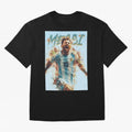 Messi Pop Art Portrait Classic T-Shirt Join FIFA World Cup 2026 Group Stage Spirit, Driven by Brazil, Mbappe and Neymar, Tournament Hype, Historic Matchups, Family Viewing Parties and Global Sports Pride; Perfect for People Who Love Argentina,