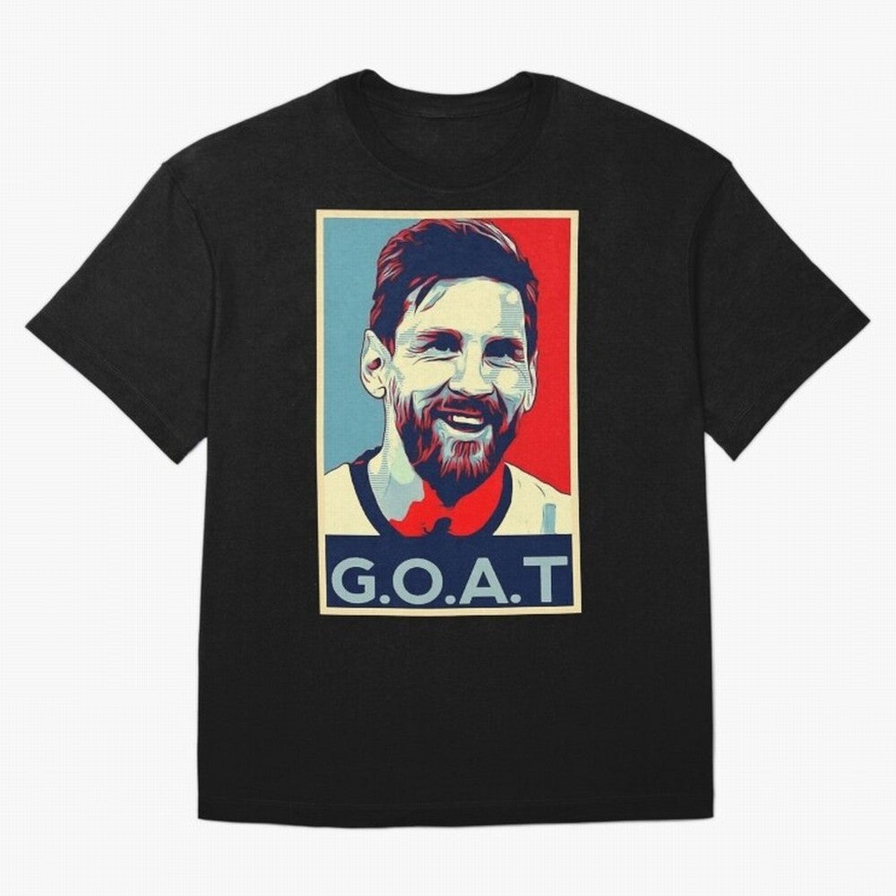 Messi Pop Art Portrait Classic T-Shirt Feel the Heartbeat of FIFA World Cup 2026 USA Canada Mexico for Fans of Mbappe and Neymar and Spain and Netherlands, Bringing Game Day Rituals, Football Legends, Country Pride and the Road to the Final;