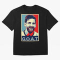 Messi Pop Art Portrait Classic T-Shirt Feel the Heartbeat of FIFA World Cup 2026 USA Canada Mexico for Fans of Mbappe and Neymar and Spain and Netherlands, Bringing Game Day Rituals, Football Legends, Country Pride and the Road to the Final;