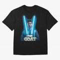 Messi Pop Art Portrait Oversized T-Shirt Embrace FIFA World Cup 2026 with Mbappe and Neymar, Spain Energy, Sports Nostalgia, International Competition, Famous Players and Unforgettable Victories; Made for Collectors Who Enjoy Iconic Players,