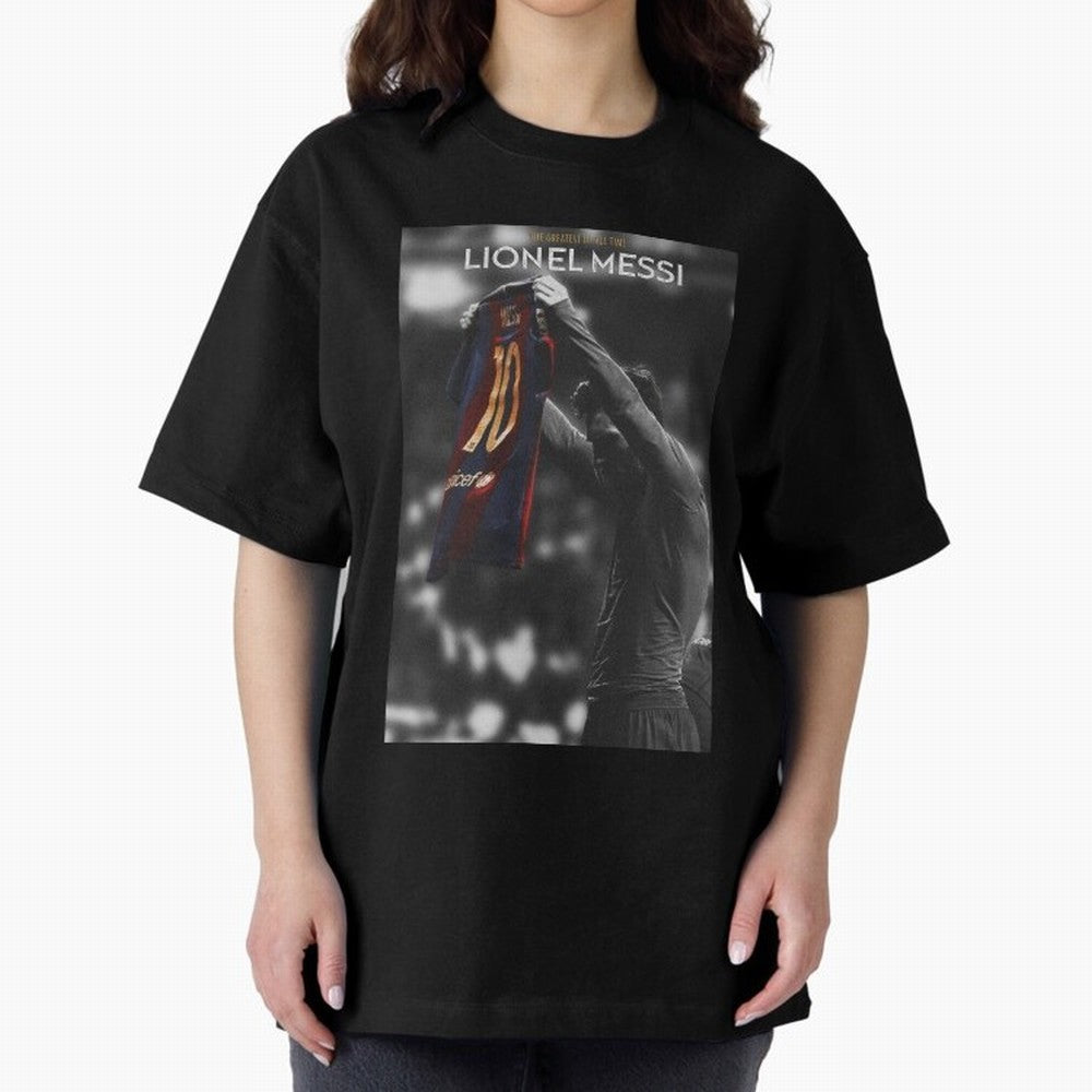 Lionel Messi GOAT Boxy T-Shirt Celebrate the Biggest Stage of FIFA World Cup 2026 Inspired by Neymar, England, France and Netherlands Energy, Sports Nostalgia, International Competition, Famous Players and Unforgettable Victories; Great for