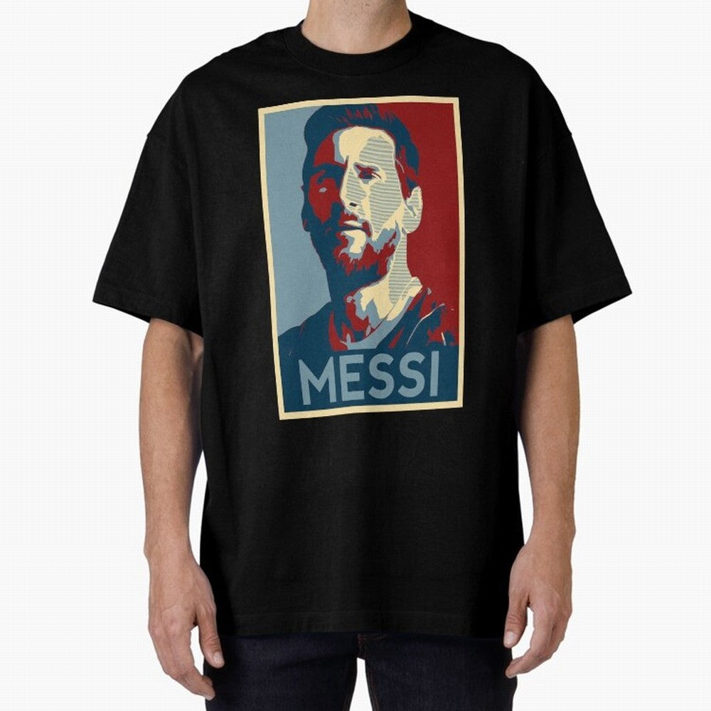 Lionel Messi Oversized T-Shirt Cheer through Every Moment of Global Football Passion for FIFA World Cup 2026, Driven by Mbappe, Brazil, Portugal and Argentina, Goal Celebration Energy, Supporter Heritage, Football Icons and Worldwide Tournament