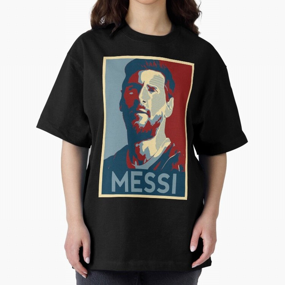 Lionel Messi Oversized T-Shirt Cheer through Every Moment of Global Football Passion for FIFA World Cup 2026, Driven by Mbappe, Brazil, Portugal and Argentina, Goal Celebration Energy, Supporter Heritage, Football Icons and Worldwide Tournament