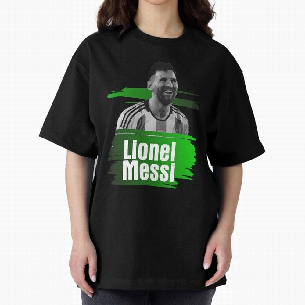Lionel Messi Oversized T-Shirt Enjoy the Biggest Football Party of Global Football Passion for FIFA World Cup 2026 USA Canada Mexico, Inspired by CR7, Germany, Global Supporter Spirit, Legendary Goals, National Colors and Tournament Celebration;