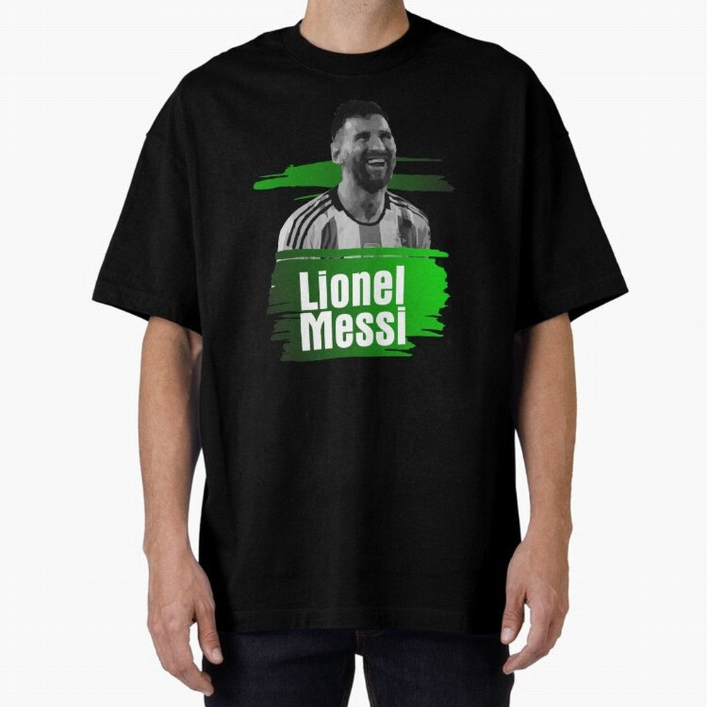Lionel Messi Oversized T-Shirt Enjoy the Biggest Football Party of Global Football Passion for FIFA World Cup 2026 USA Canada Mexico, Inspired by CR7, Germany, Global Supporter Spirit, Legendary Goals, National Colors and Tournament Celebration;