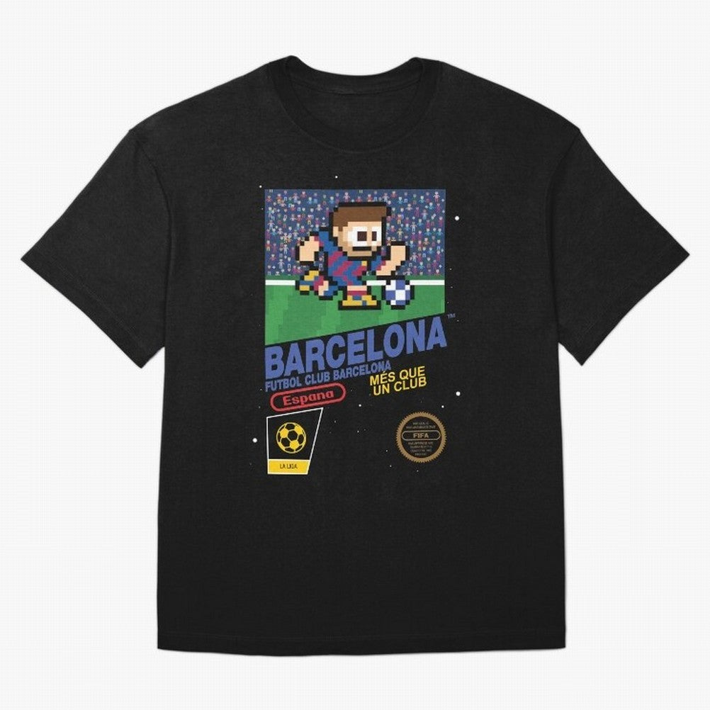 FC Barcelona (8-bit Football / Soccer Videogame Cart) Essential T-Shirt Wear the Spirit of Global Football Passion for FIFA World Cup 2026, Driven by Mbappe, Germany, Championship Spirit, Famous Goals, Roaring Crowds and International Football