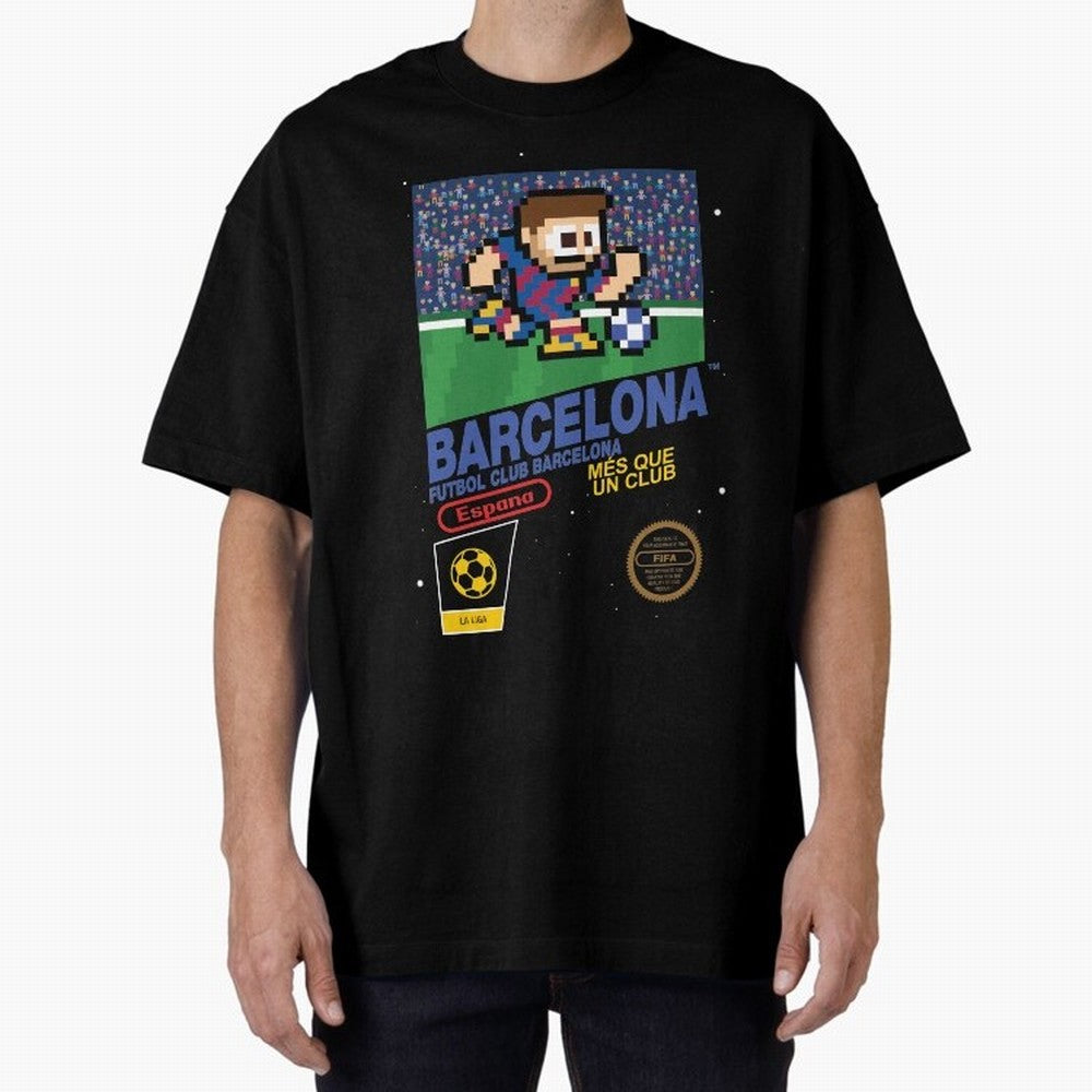 FC Barcelona (8-bit Football / Soccer Videogame Cart) Essential T-Shirt Wear the Spirit of Global Football Passion for FIFA World Cup 2026, Driven by Mbappe, Germany, Championship Spirit, Famous Goals, Roaring Crowds and International Football