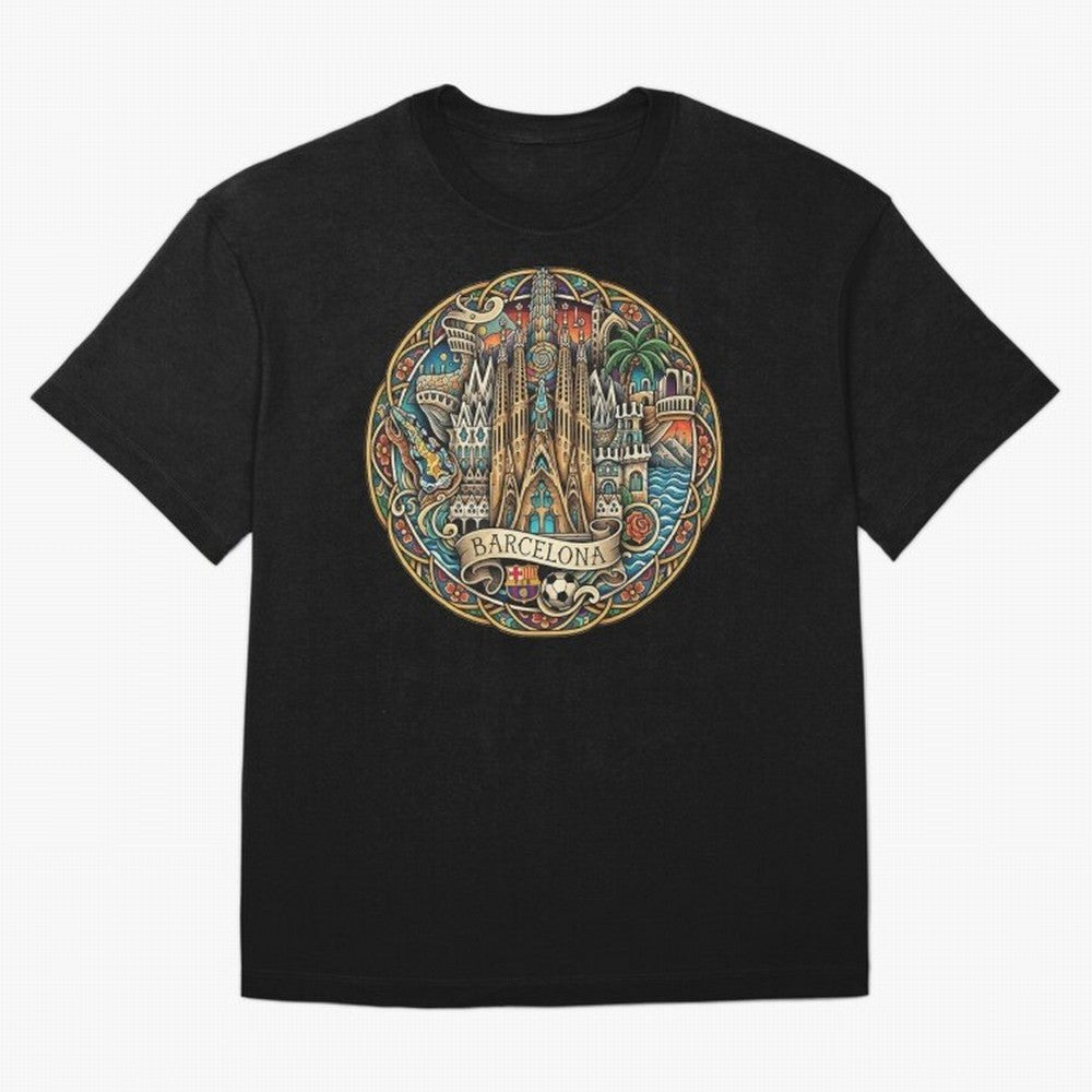 BARCELONA Classic T-Shirt Join the Countdown to the FIFA World Cup 2026 Journey through Mbappe and Neymar Highlights, France and Portugal Pride, Sports Nostalgia, International Competition, Famous Players and Unforgettable Victories; Perfect for