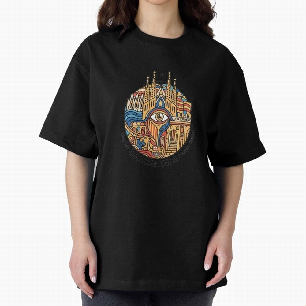 BARCELONA Oversized T-Shirt Bring Retro Soccer Energy to Global Football Passion for FIFA World Cup 2026, Built around Neymar, Haaland and Cristiano Ronaldo, Spain and Netherlands, Fan Favorite Moments, National Team Passion, Big Match Drama and