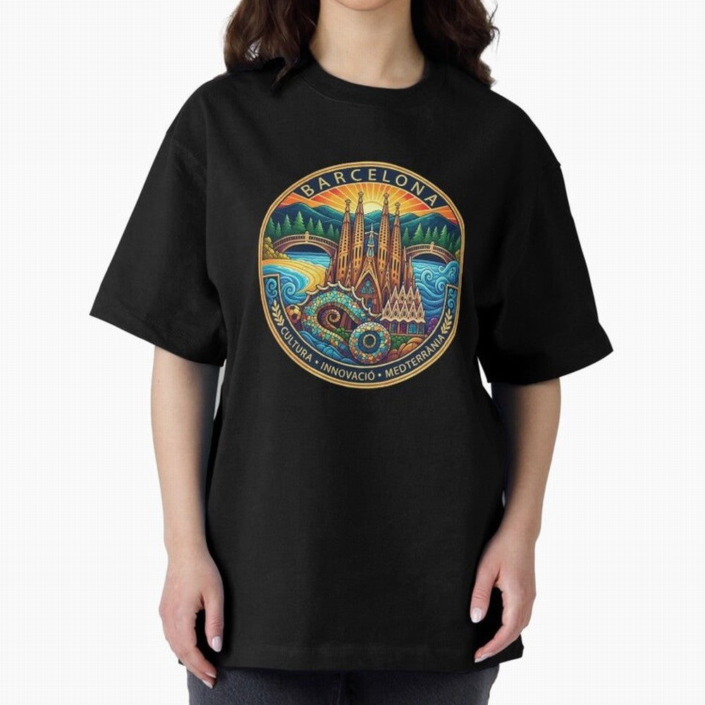 BARCELONA Oversized T-Shirt Unlock FIFA World Cup 2026 USA Canada Mexico for Fans of Messi, Neymar and Mbappe and Germany, Bringing Champion Mindset, Group Stage Buzz, Knockout Tension and Passionate Fan Culture; Great for Supporters Who Love