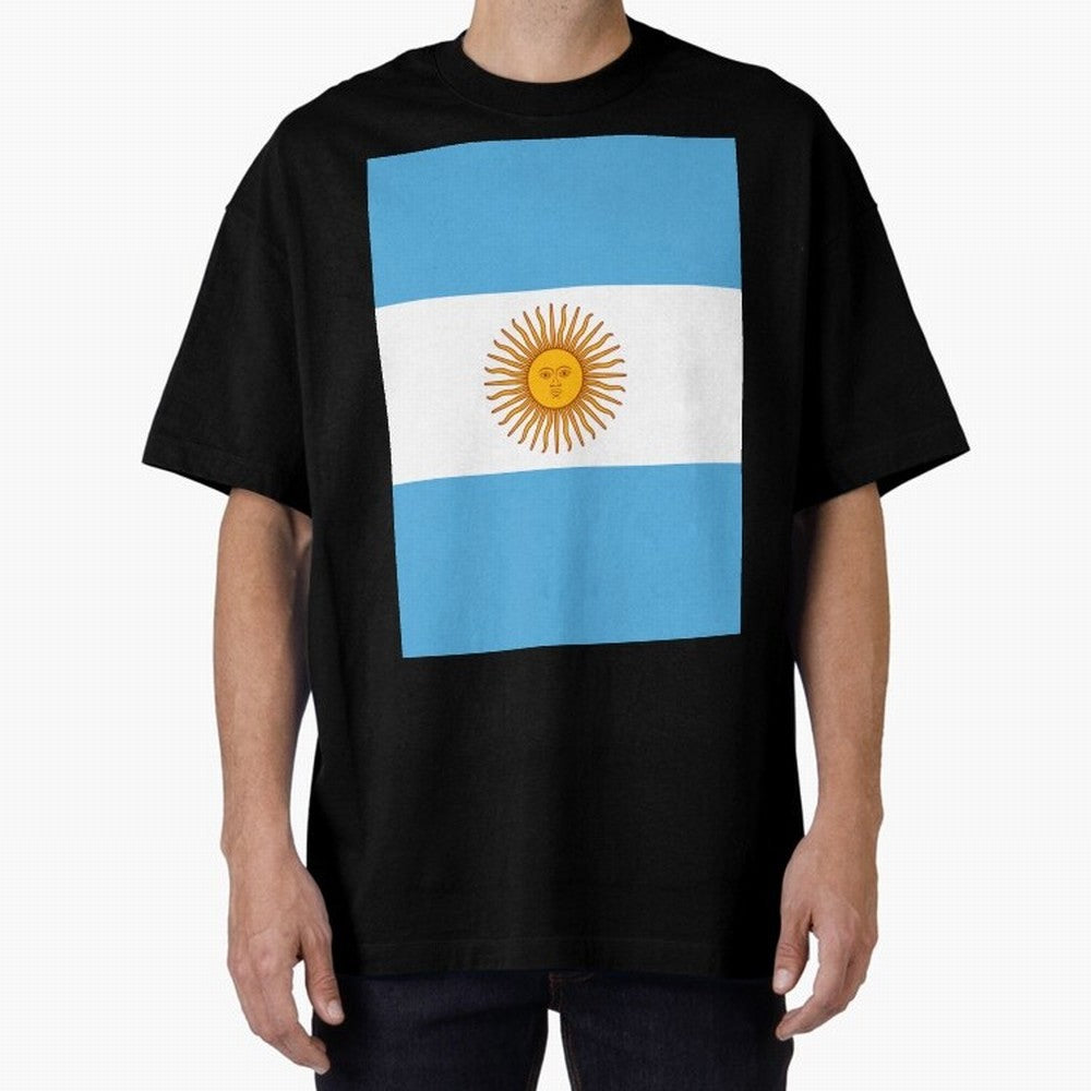 Argentina Oversized T-Shirt Celebrate Global Passion for FIFA World Cup 2026 for Fans of Messi, Neymar and Mbappe and Portugal, Bringing Goal Celebration Energy, Supporter Heritage, Football Icons and Worldwide Tournament Joy; Perfect for Fans,