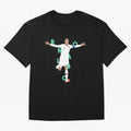 Ronaldo (Mint Green) Oversized T-Shirt Honor Football Greatness during Global Football Passion for FIFA World Cup 2026 USA Canada Mexico, Filled with Messi, Neymar and Mbappe, England, France and Netherlands, Championship Spirit, Famous Goals,