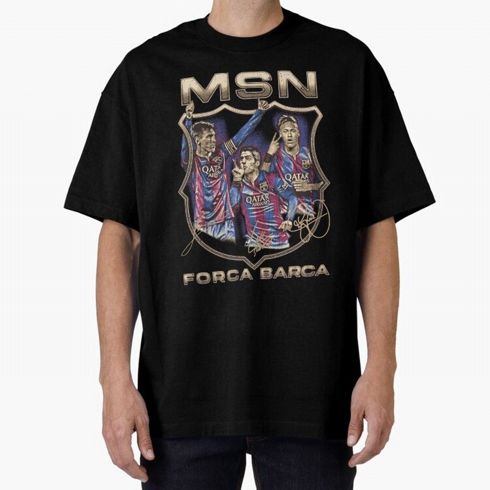 MSN of Barcelona Classic T-Shirt Showcase FIFA World Cup 2026 USA Canada Mexico for Fans of Neymar and Spain, Bringing Championship Spirit, Famous Goals, Roaring Crowds and International Football Unity; Created for Match Day Parties, Soccer Gifts,