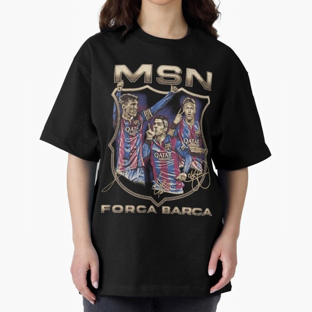 MSN of Barcelona Classic T-Shirt Showcase FIFA World Cup 2026 USA Canada Mexico for Fans of Neymar and Spain, Bringing Championship Spirit, Famous Goals, Roaring Crowds and International Football Unity; Created for Match Day Parties, Soccer Gifts,